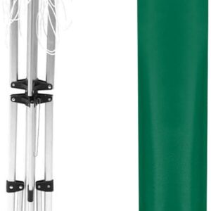WINSOME Rotary Washing Line Cover Waterproof Polyester Fabric with Zip Heavy Duty Rotary Clothes Line Cover Weather Resistant Rotary Line Cover Garden Rotary Dryer and Airer Cover | Green