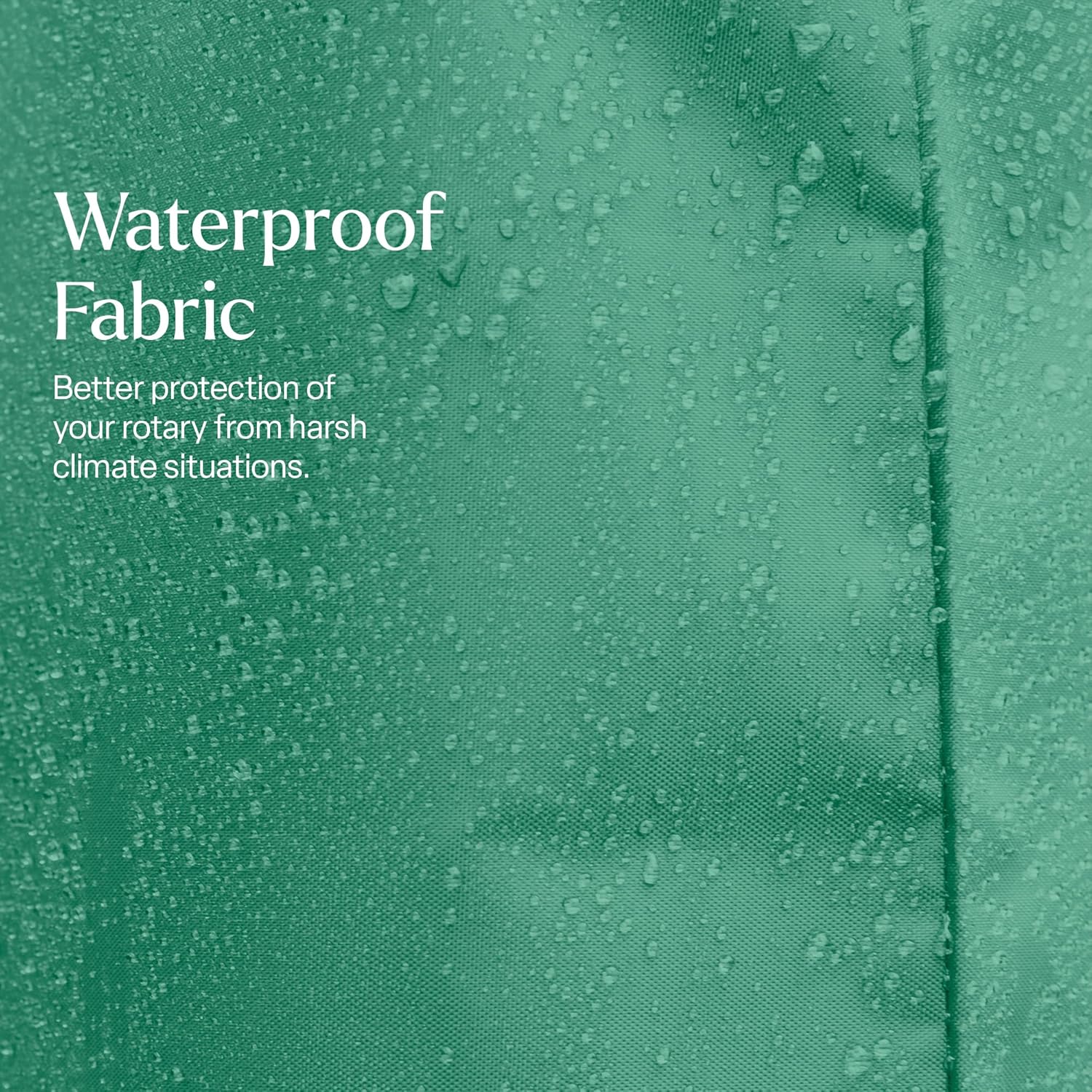WINSOME Rotary Washing Line Cover Waterproof Polyester Fabric with Zip Heavy Duty Rotary Clothes Line Cover Weather Resistant Rotary Line Cover Garden Rotary Dryer and Airer Cover | Green - Image 5